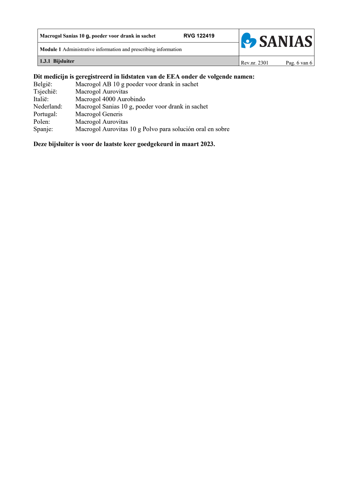 Macrogol Poeder 10gr afbeelding van document #6, leaflet
