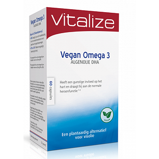 Vitalize Vegan Omega 3 Algenolie DHA Capsules 60CP