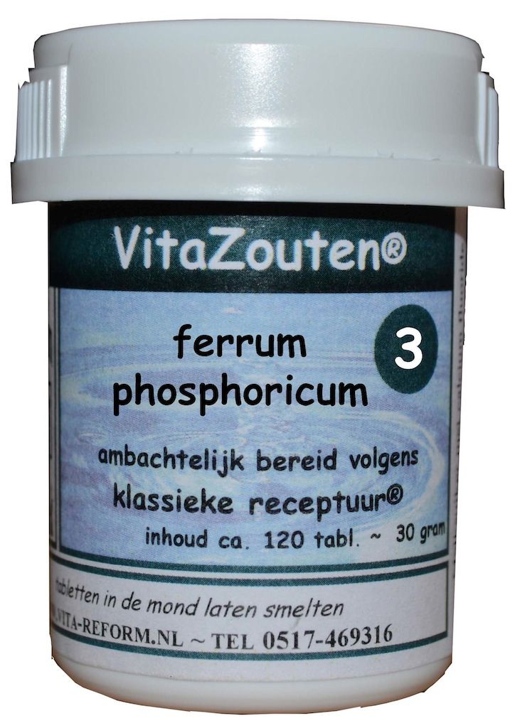 Vita Reform Van der Snoek Vitazouten Nr. 3 Ferrum Phosphoricum 120TB