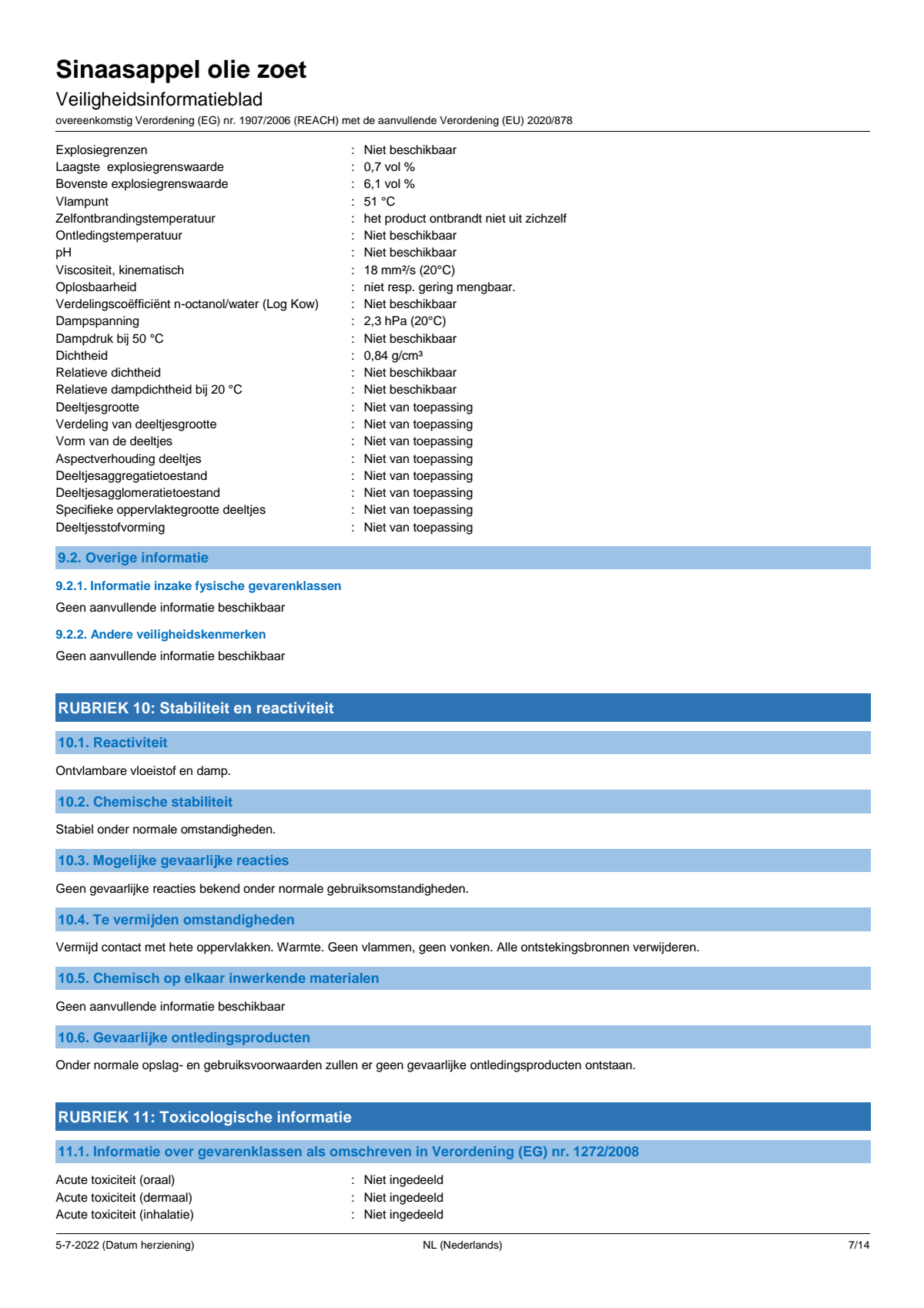 Essentiële Olie Sinaasappel afbeelding van document #7, label