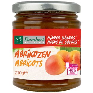 Damhert Low Carb Confituur Abrikozen 210GR Damhert Low Carb Confituur Abrikozen 210GR