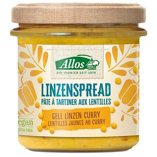 Allos Linzenspread Gele Linzen Curry 140GR