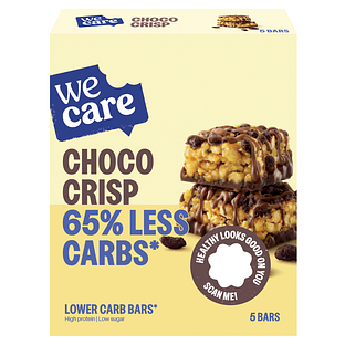 WeCare Low Carb Choco Crisp Bars 150GR