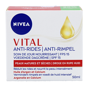 Nivea Vital Anti-Rimpel Extra Voedende Dagcrème 50ML Nivea Vital Anti-Rimpel Extra Voedende Dagcrème 50ML
