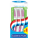 Aquafresh Clean & Flex Tandenborstel Hard - 2+1 gratis in 100% plasticvrije verpakking 3ST