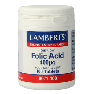 Lamberts Foliumzuur 400mcg Tabletten 100TB