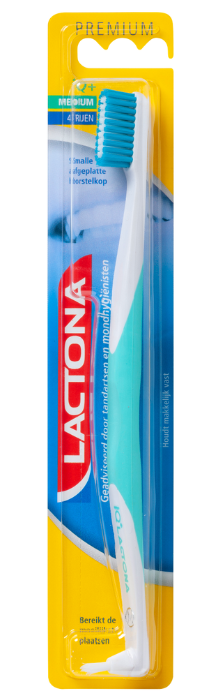 Lactona tandenborstel iQ+ Medium afbeelding 1