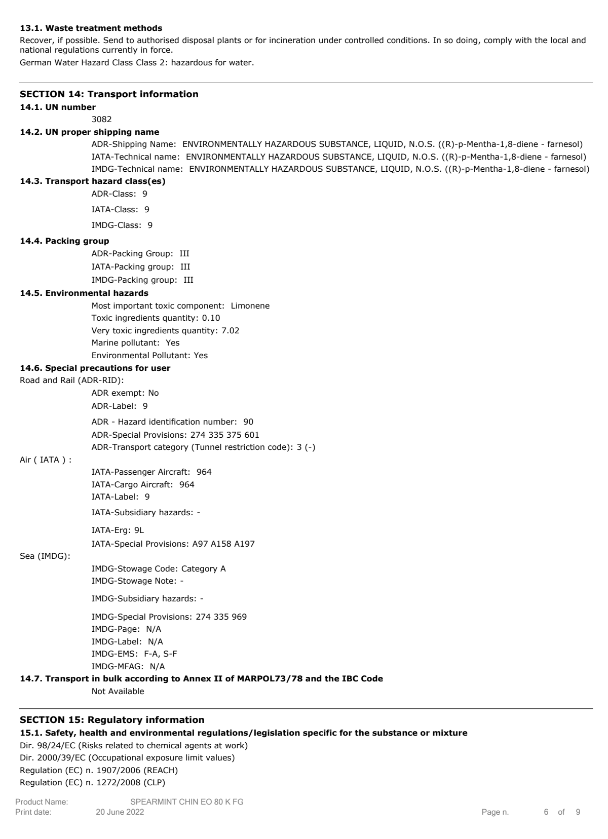 Essentiële Olie Kruizemunt afbeelding van document #6, label