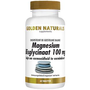 Golden Naturals Magnesium Bisglycinaat Tabletten 60TB