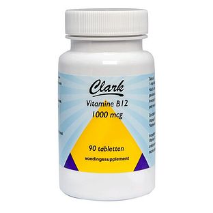 Clark Vitamine B12 1000mg Tabletten 90TB Clark Vitamine B12 1000mg Tabletten 90TB