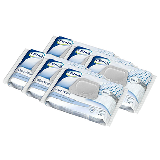 TENA Wet Wipe met Dispenser Multi-verpakking 6x48ST