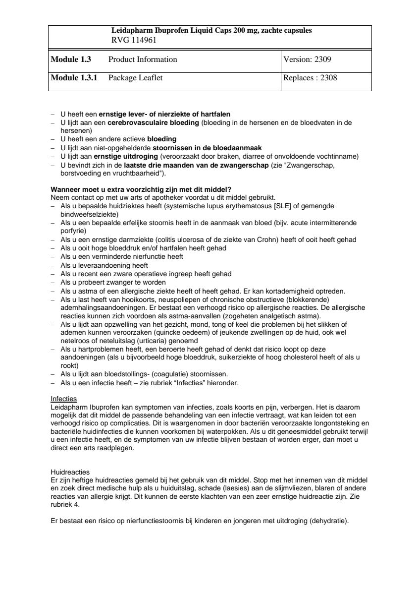 Ibuprofen 200mg Liquid Capsules afbeelding van document #2, leaflet