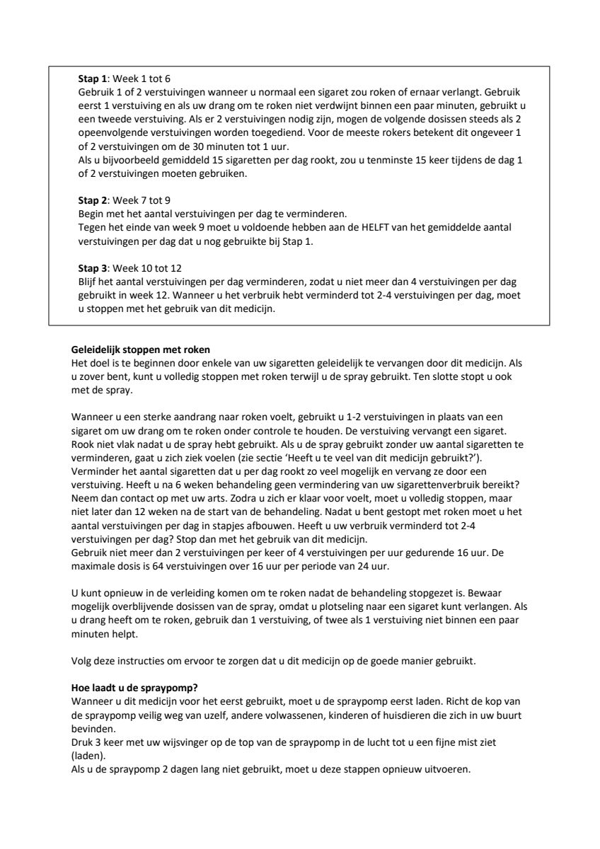 Mondspray Mint 1mg afbeelding van document #4, leaflet