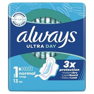 Always Ultra Normal Maandverband Met Vleugels 13ST