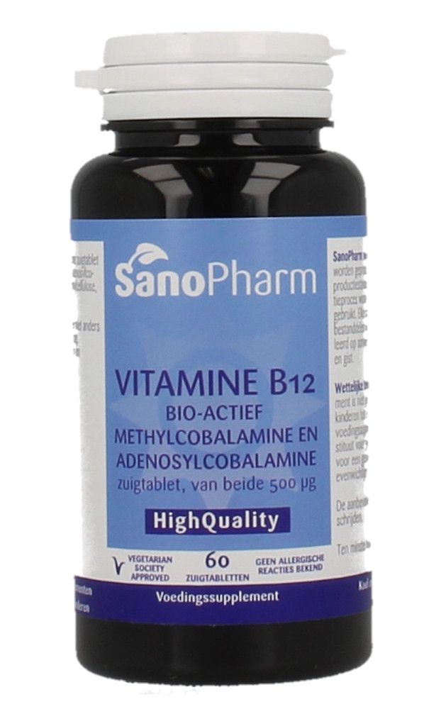 Sanopharm Vitamine B12 Bio-Actief Zuigtabletten 60ZTB