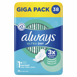 Always Maandverband Ultra Normaal Met Vleugels 38ST