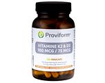Proviform Vitamine K2 100 mcg & D3 75 mcg Capsules 120VCP