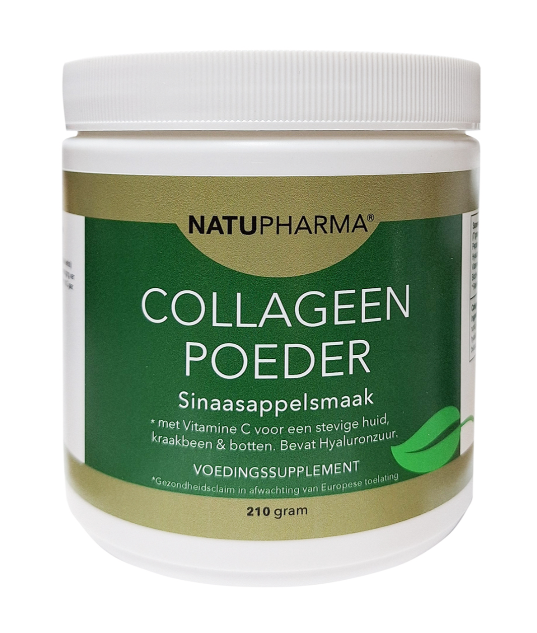 Natupharma Collageen Poeder Sinaasappelsmaak Poeder 210GR
