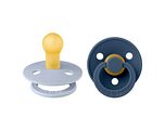 BIBS Fopspeen 0-6 Maanden Dusty Blue/Steel Blue 2ST