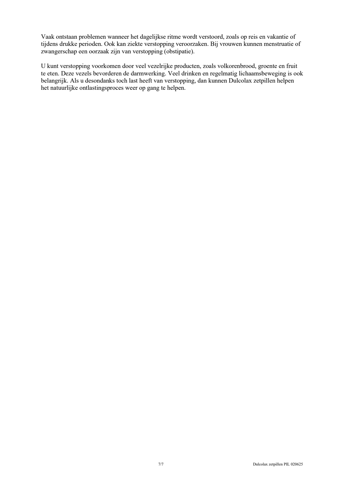 Bisacodyl 10mg Zetpillen afbeelding van document #7, leaflet