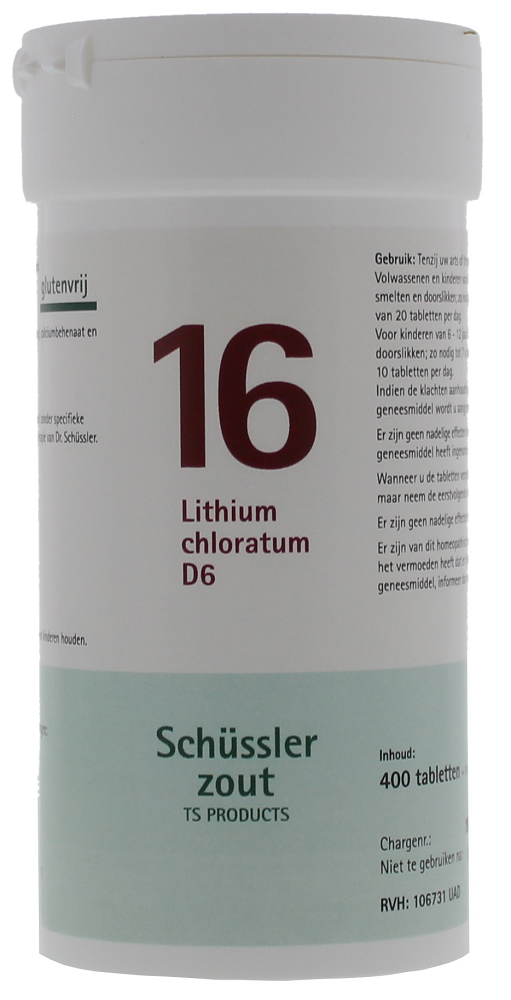 Pfluger Celzout 16 Litium Chloratum D6 Tabletten afbeelding