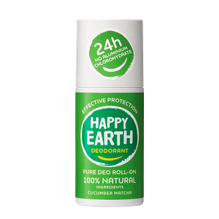 Happy Earth 100% Natural Deo Roll-On Cucumber Matcha 75ML