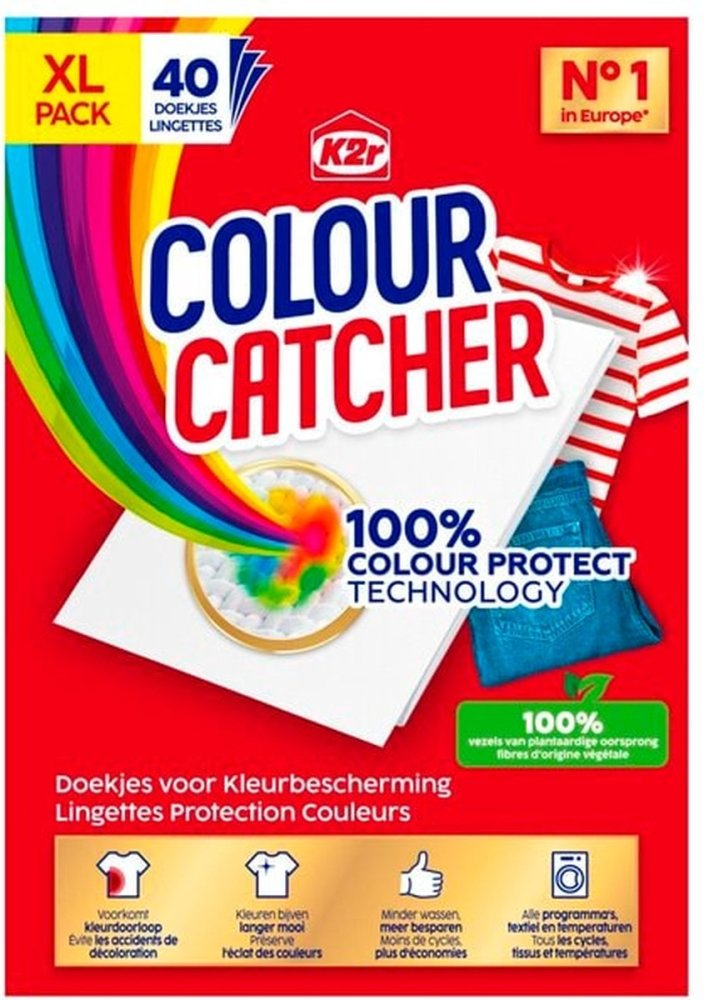 K2R Colour Catcher Anti-kleurdoorloopdoekjes K2R Colour Catcher Anti-kleurdoorloopdoekjes