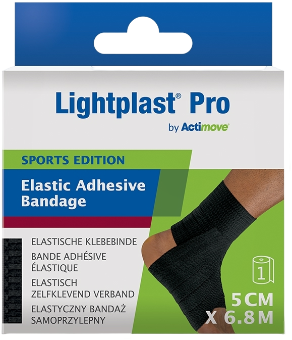 Actimove Elastic Adhesive Bandage Zwart 5cm x 6.8m