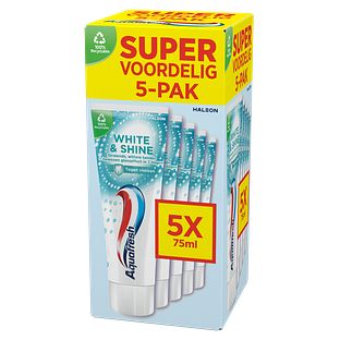 Aquafresh White & Shine Tandpasta 5-Pack 5ST