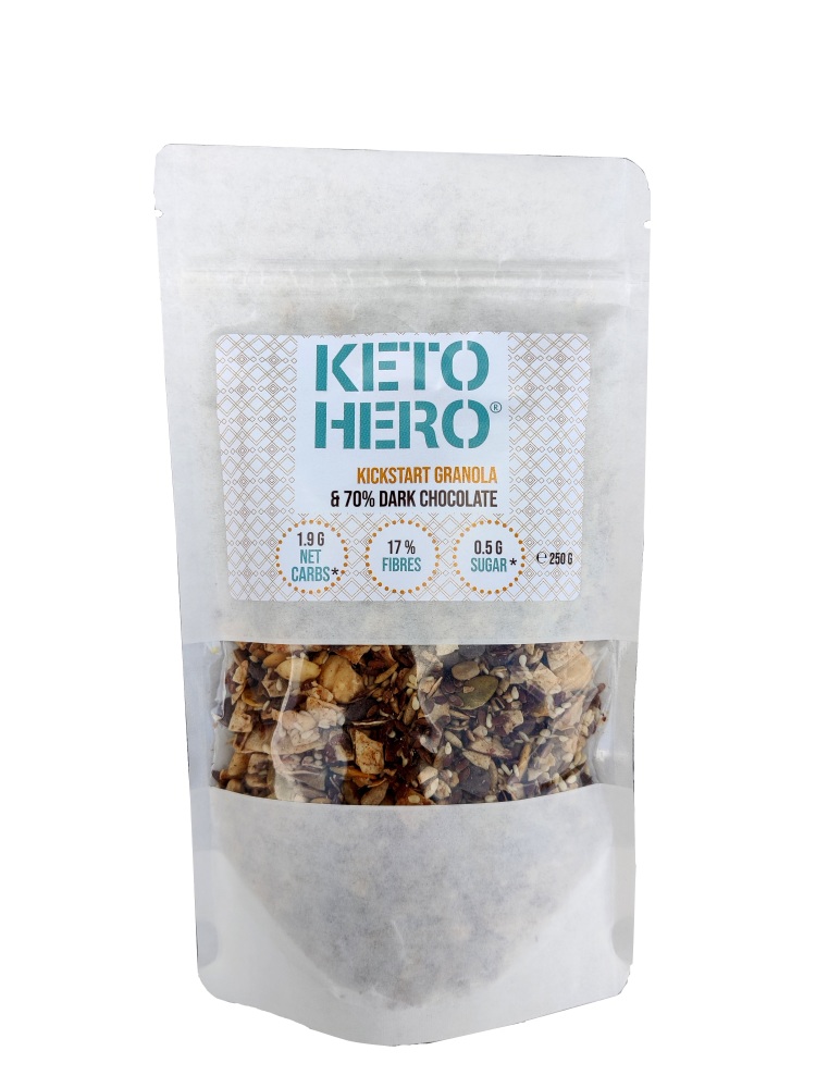 Keto Hero Kickstart Granola & 70% dark Chocolate afbeelding