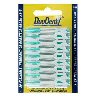 Duodent Flexibele Interdentale Borstels Groen XS-S 80ST