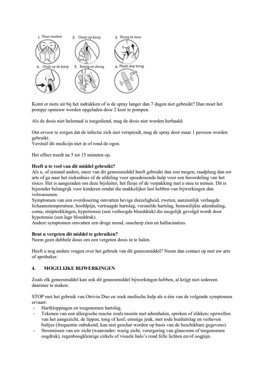 Duo Xylometazoline HCl Ipratropium Br, 0,5/0,6 mg/ml Neusspray bij een verstopte neus en loopneus afbeelding van document #12, leaflet