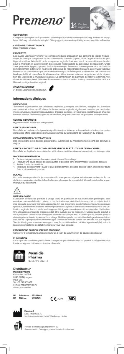 Vaginale Ovules afbeelding van document #2, instructions