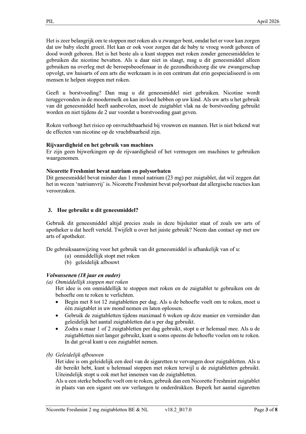 Freshmint 2mg Zuigtabletten afbeelding van document #3, leaflet