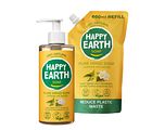 Happy Earth Jasmine Ho Wood Handzeep + Refill Combi Pack 2 Stuks