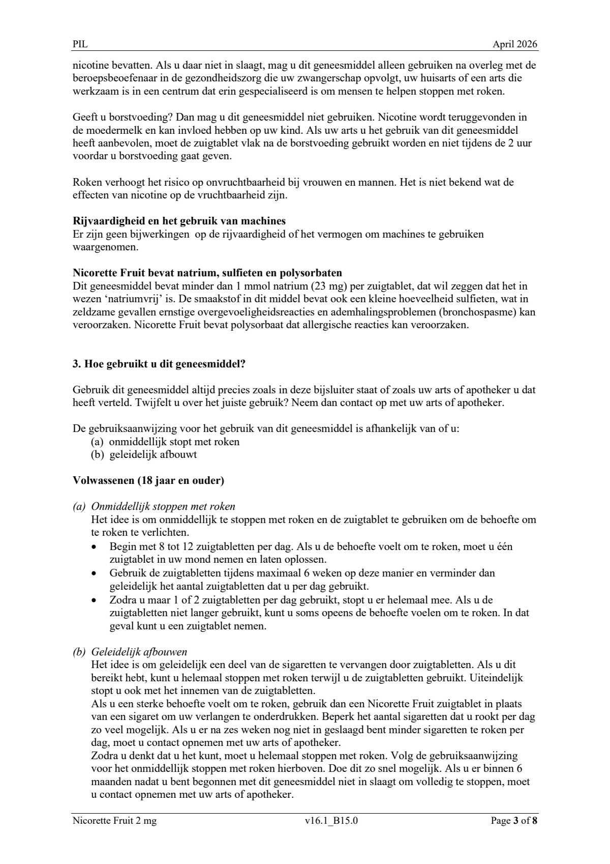 Fruit 2mg Zuigtabletten afbeelding van document #3, leaflet