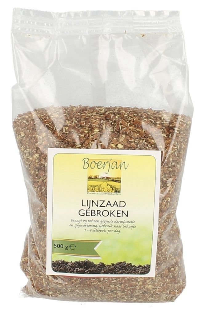 Boerjan Lijnzaad Gebroken 500GR