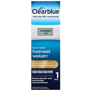 Clearblue Digitale Zwangerschapstest met Wekenindicator 1ST Clearblue Digitale Zwangerschapstest met Wekenindicator 1ST