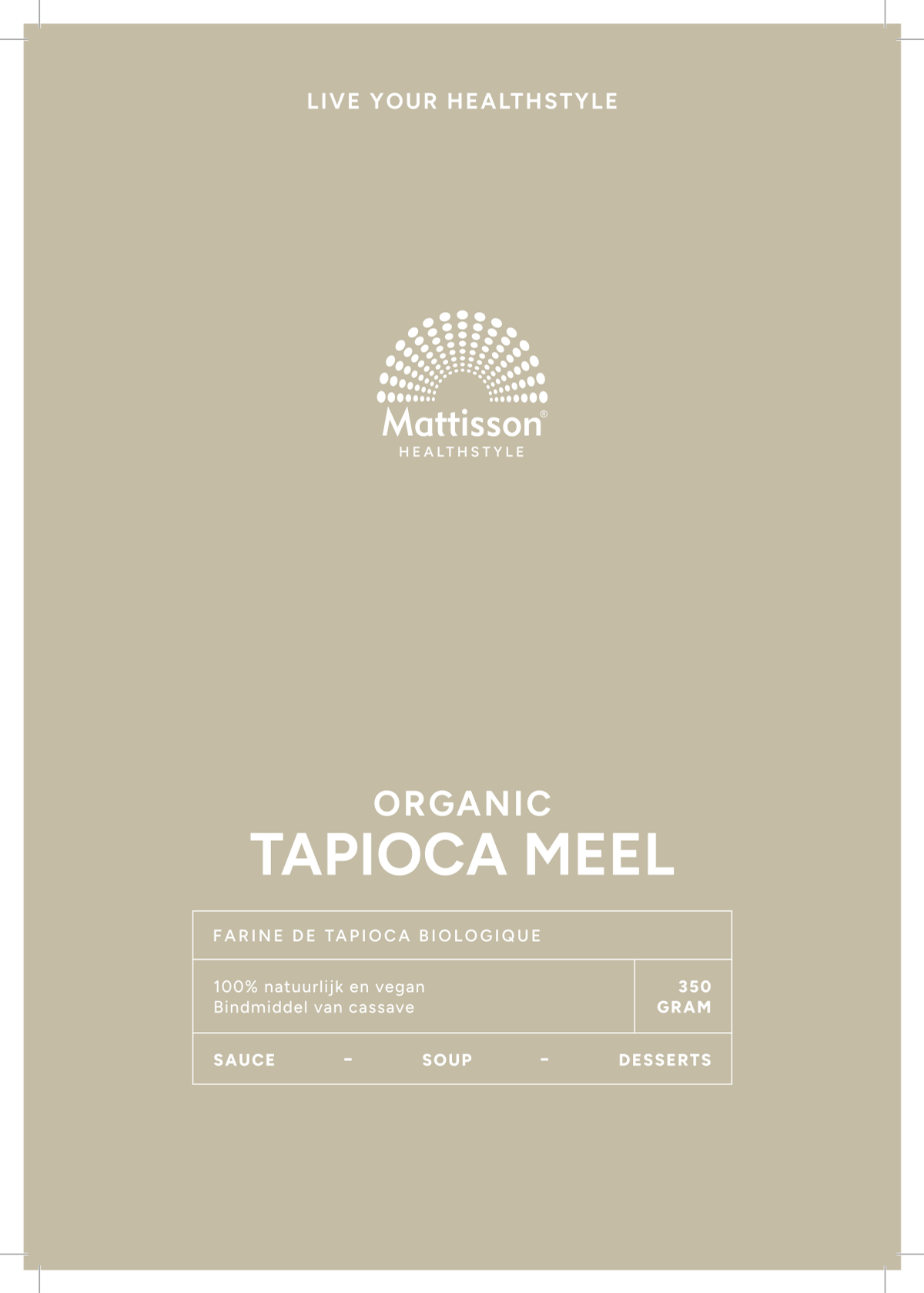 Biologische Tapiocameel afbeelding van document #1, label