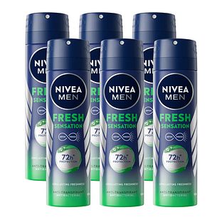 Nivea Men Fresh Sensation Anti-Transpirant Spray Voordeelverpakking 6x150ML