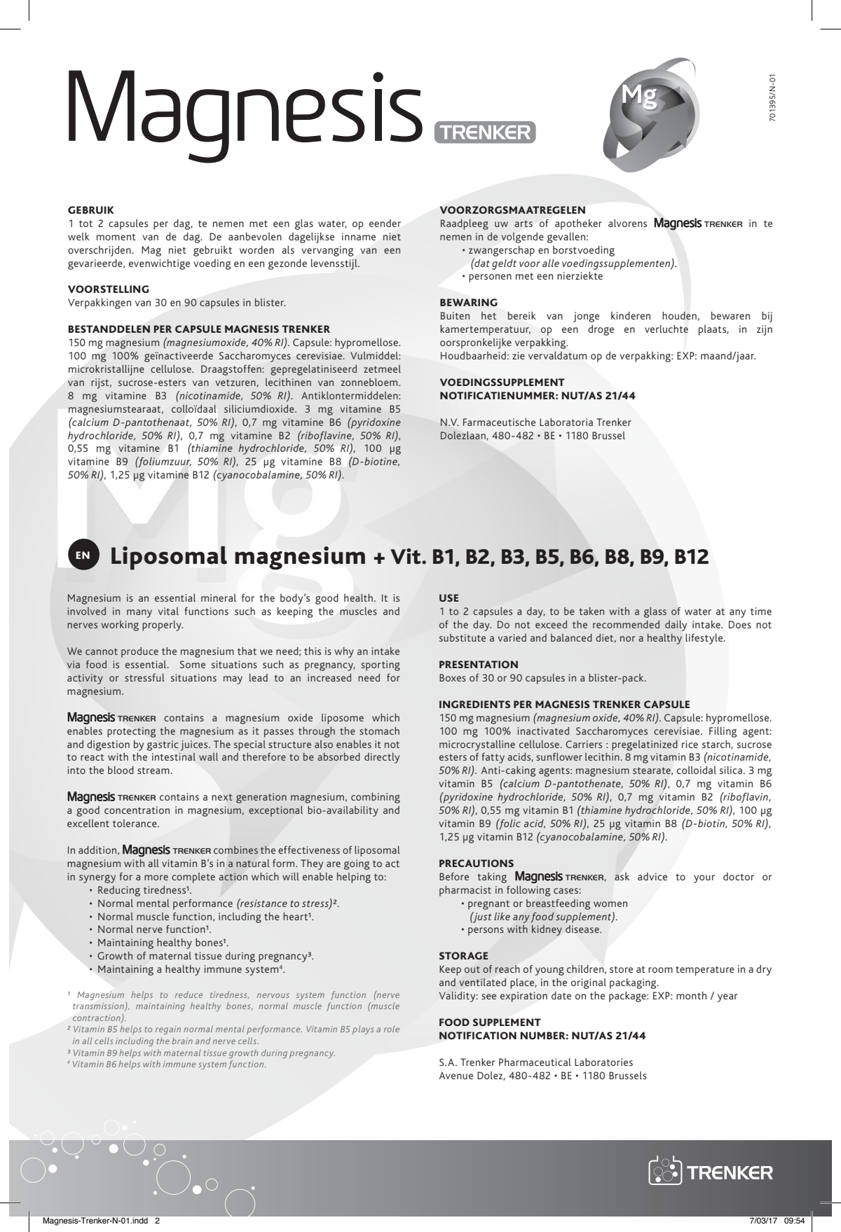 Magnesis Capsules afbeelding van document #2, instructions