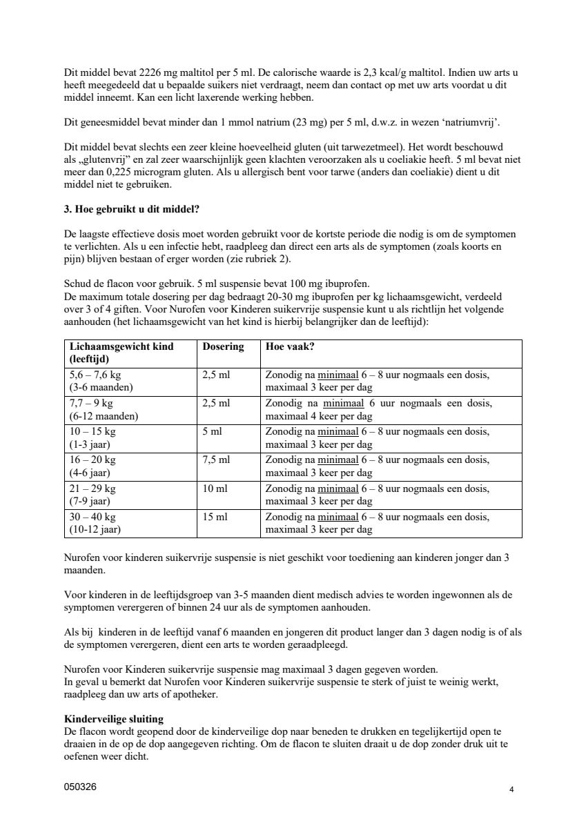 Kinderen Suspensie Suikervrij Vanaf 3 Maanden afbeelding van document #4, leaflet