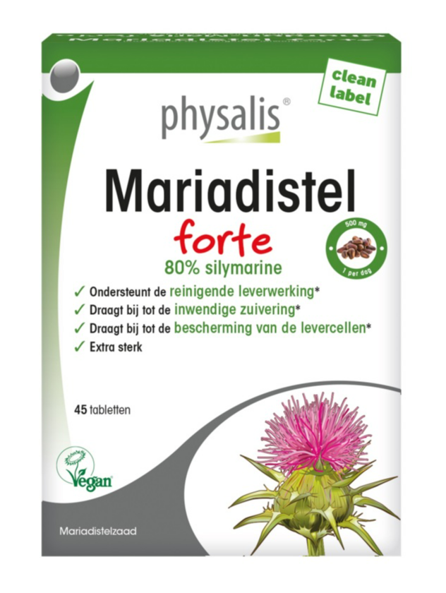Physalis Mariadistel Forte Tabletten afbeelding