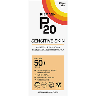 Riemann P20 Zonnebrand Sensitive Skin SPF50+ 200ML