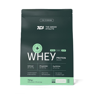 The Green Athlete Whey Protein Isolate Unflavoured Poeder 750GR The Green Athlete Whey Protein Isolate Unflavoured Poeder 750GR