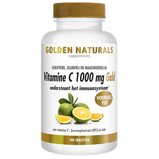 Golden Naturals Vitamine C 1000 mg Gold Tabletten 180VTB