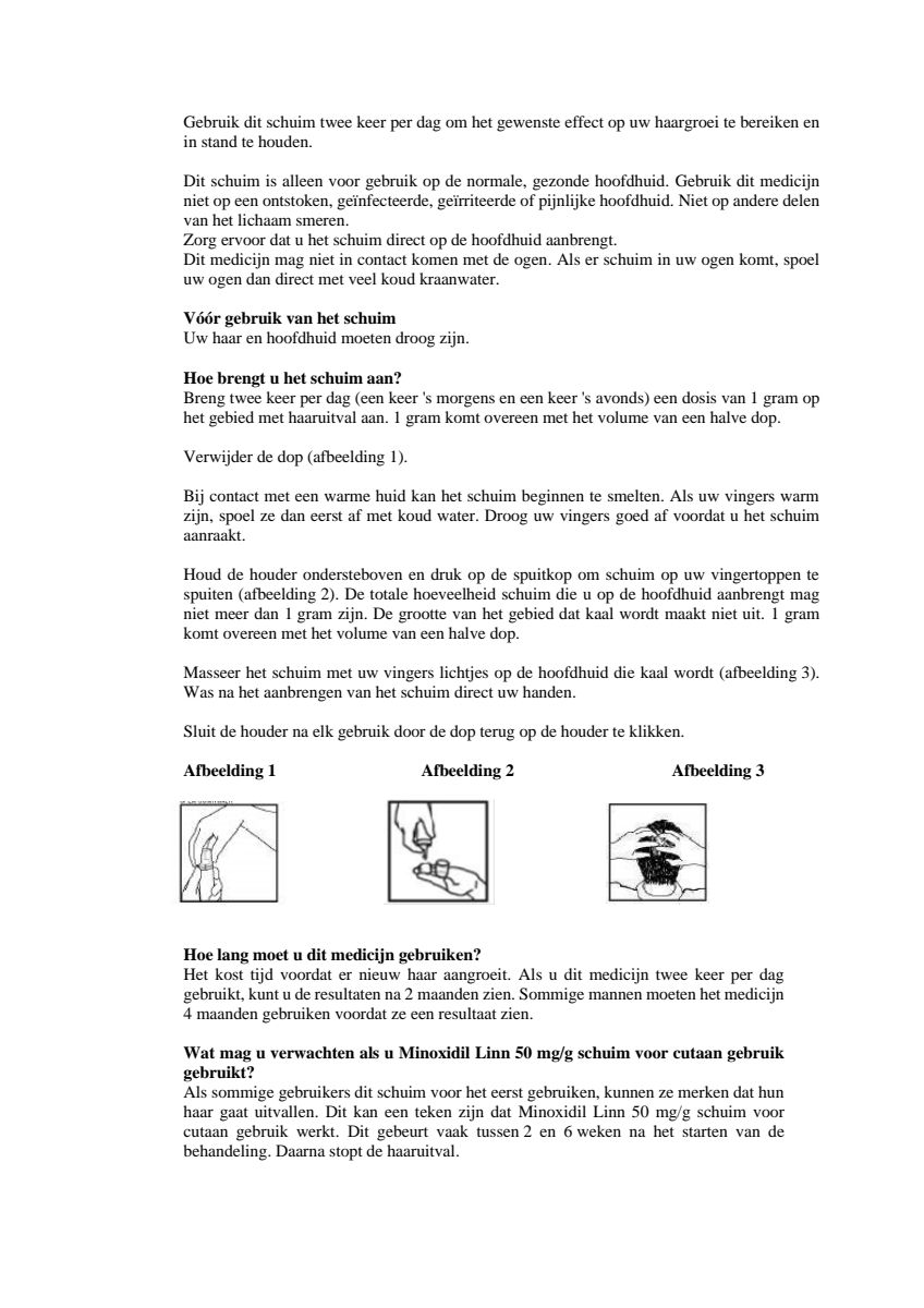Minoxidil 50mg Foam afbeelding van document #4, leaflet