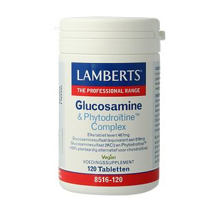 Lamberts Glucosamine en Phytodroïtine Complex Tabletten 120TB Lamberts Glucosamine en Phytodroïtine Complex Tabletten 120TB