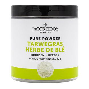 Jacob Hooy Pure Powder Tarwegras Poeder 80GR Jacob Hooy Pure Powder Tarwegras Poeder 80GR
