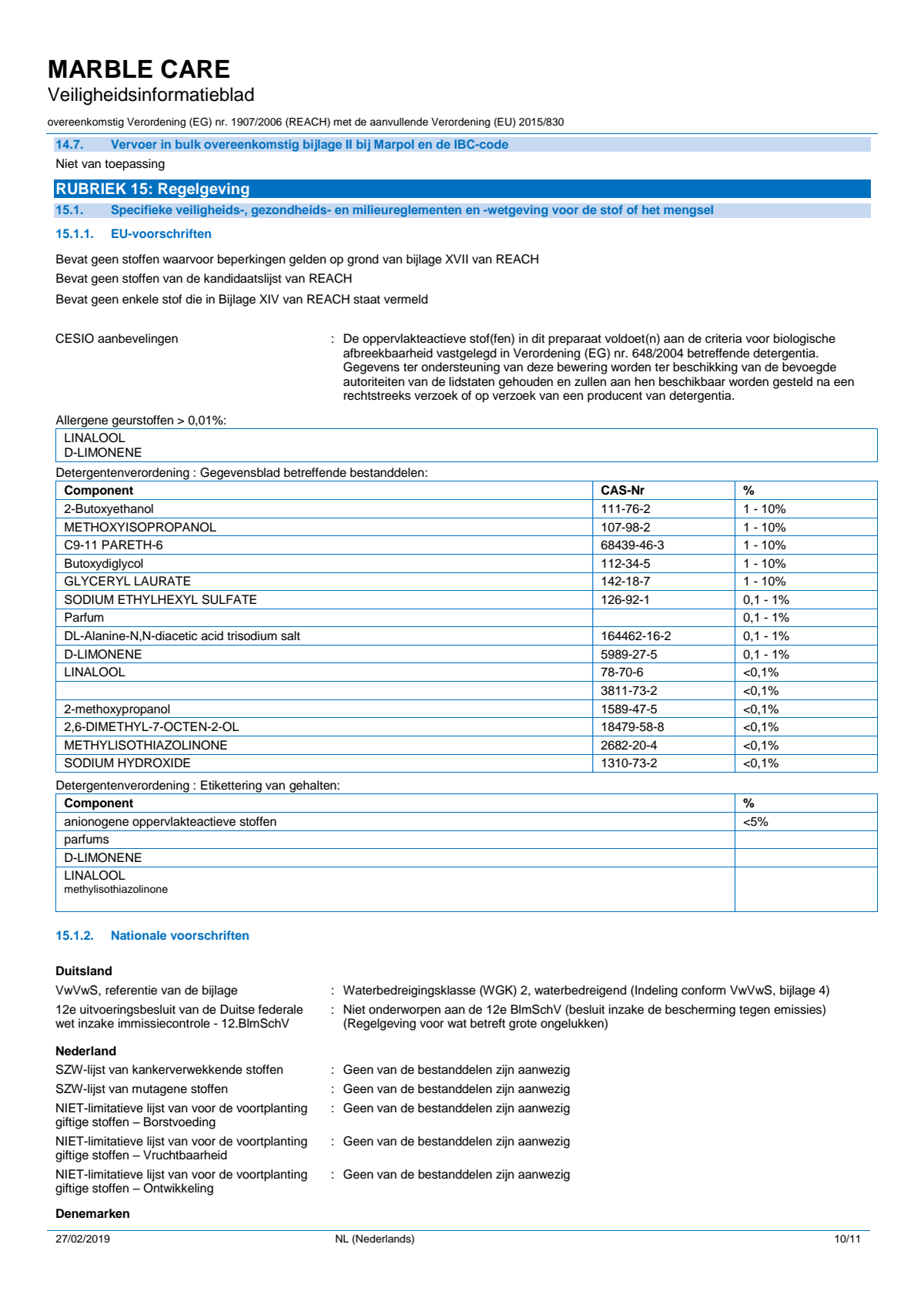 Marble Care Marmer Reiniger afbeelding van document #10, info_folder